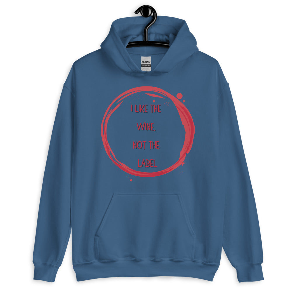 I Like The Wine Not The Label Pansexual Unisex Hoodie