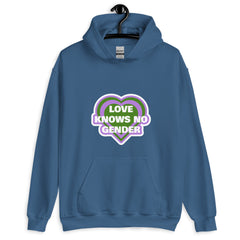 Love Knows No Gender Genderqueer Unisex Hoodie