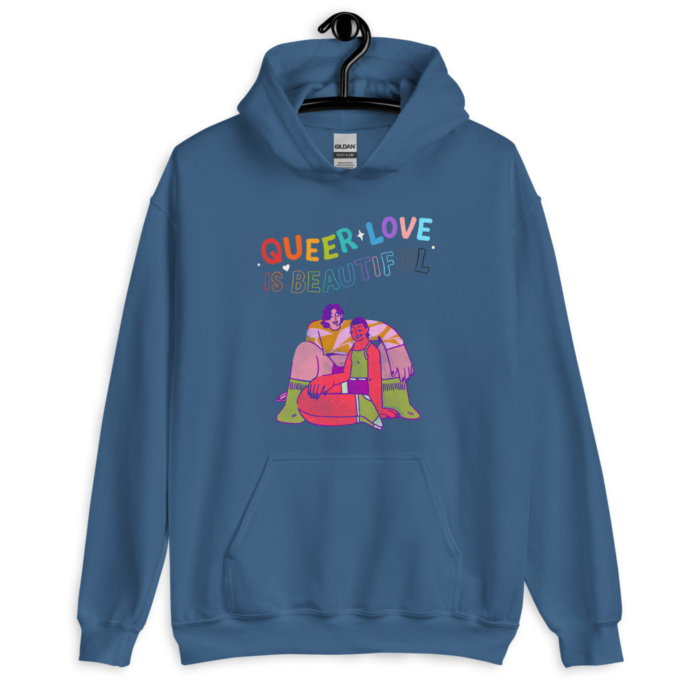Queer Love Is Beautiful Unisex Hoodie