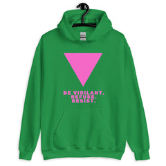 Be Vigilant. Refuse. Resist. Unisex Hoodie