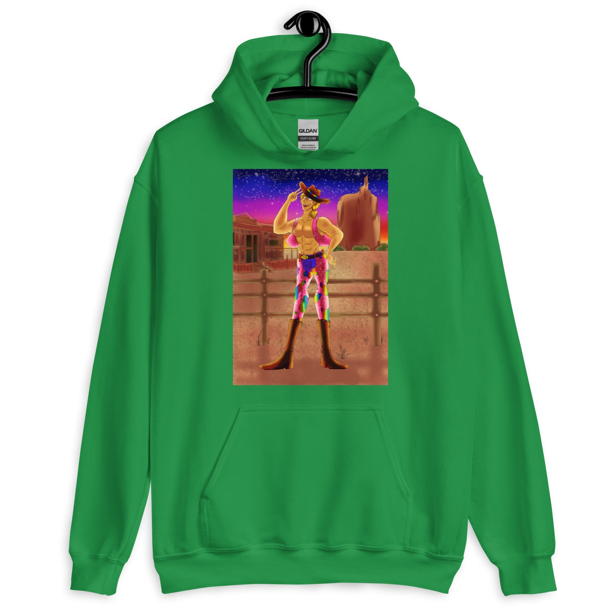 Gay Cowboy at Sunset Unisex Hoodie