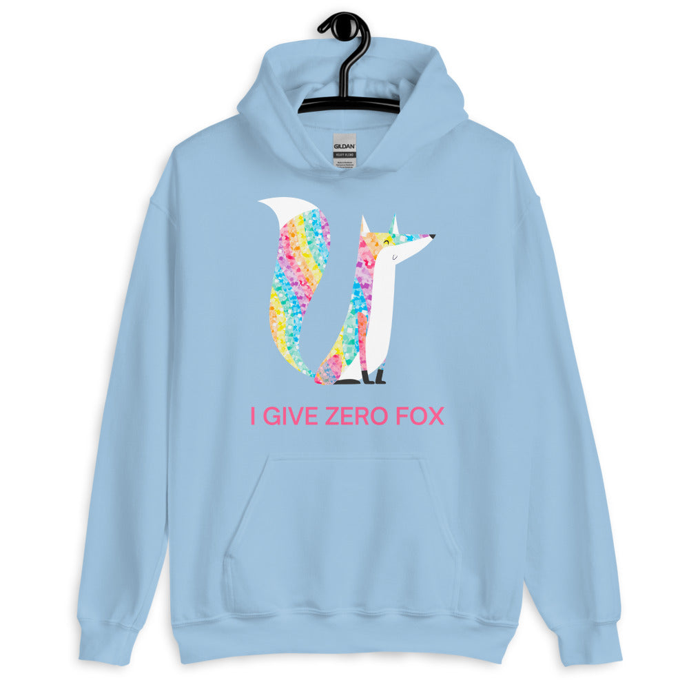 I Give Zero Fox Glitter Unisex Hoodie