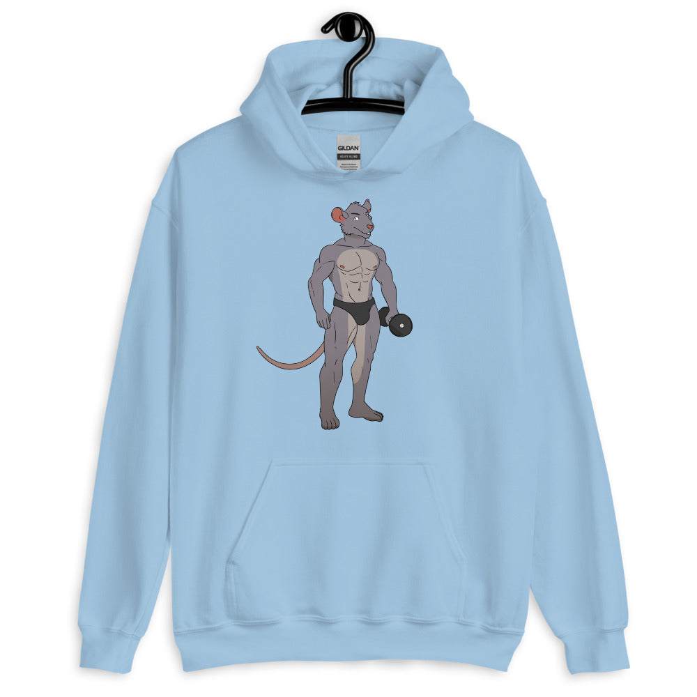 Gay Gym Rat Unisex Hoodie