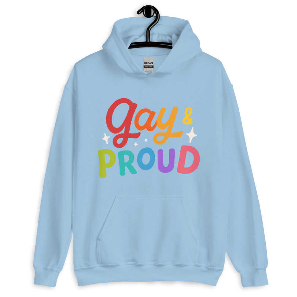 Gay & Proud Unisex Hoodie