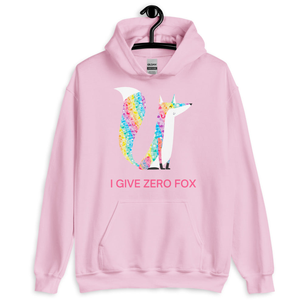 I Give Zero Fox Glitter Unisex Hoodie