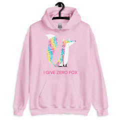 I Give Zero Fox Glitter Unisex Hoodie