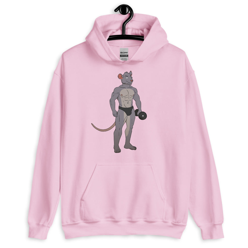 Gay Gym Rat Unisex Hoodie