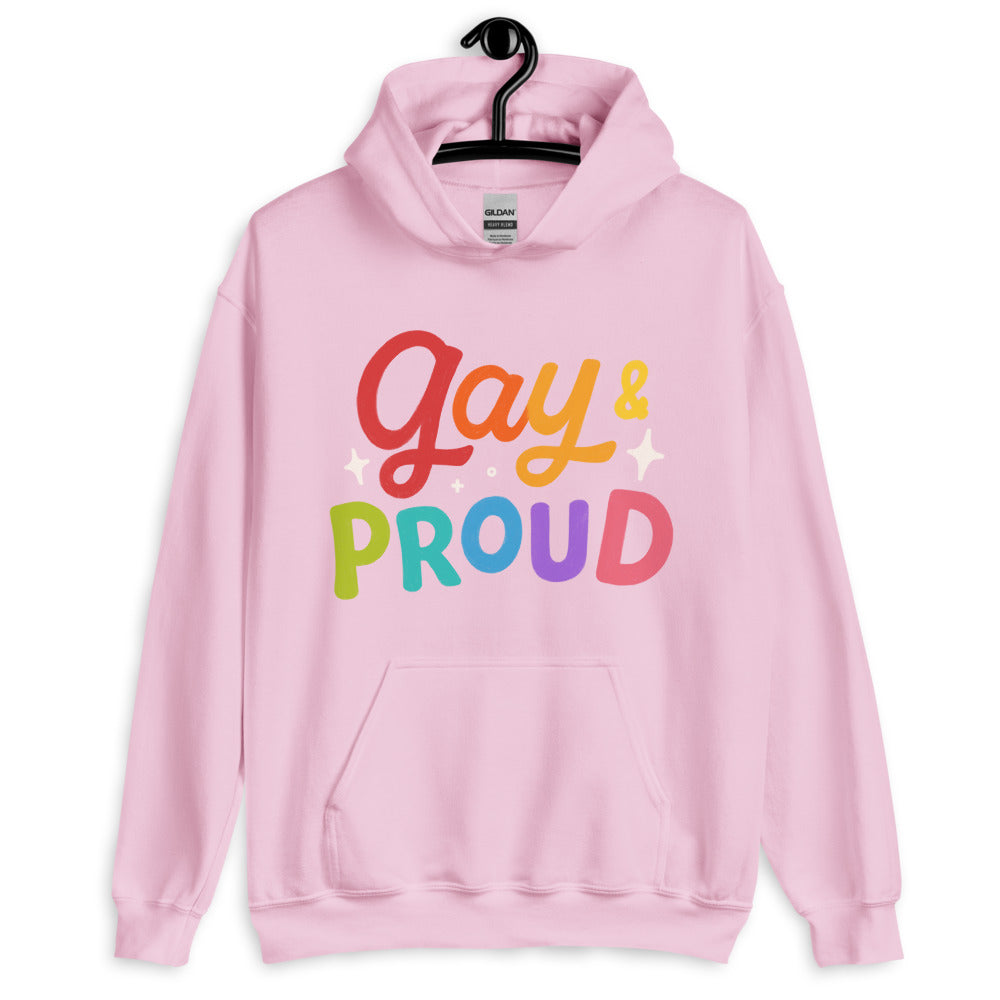 Gay & Proud Unisex Hoodie