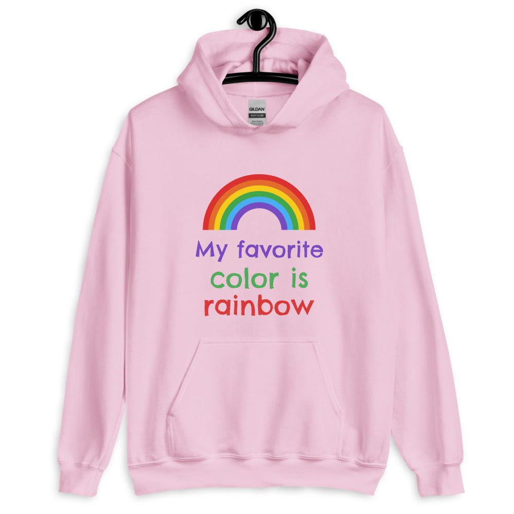 My Favorite Colour Is Rainbow Unisex Hoodie