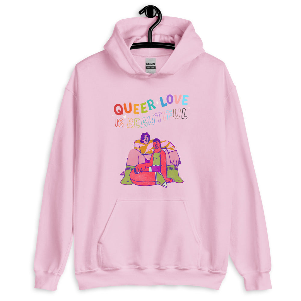 Queer Love Is Beautiful Unisex Hoodie