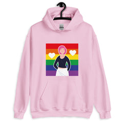 Queer Love Is Love Is Love Unisex Hoodie