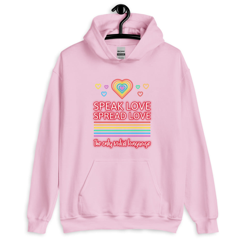 Speak Love Spread Love Unisex Hoodie
