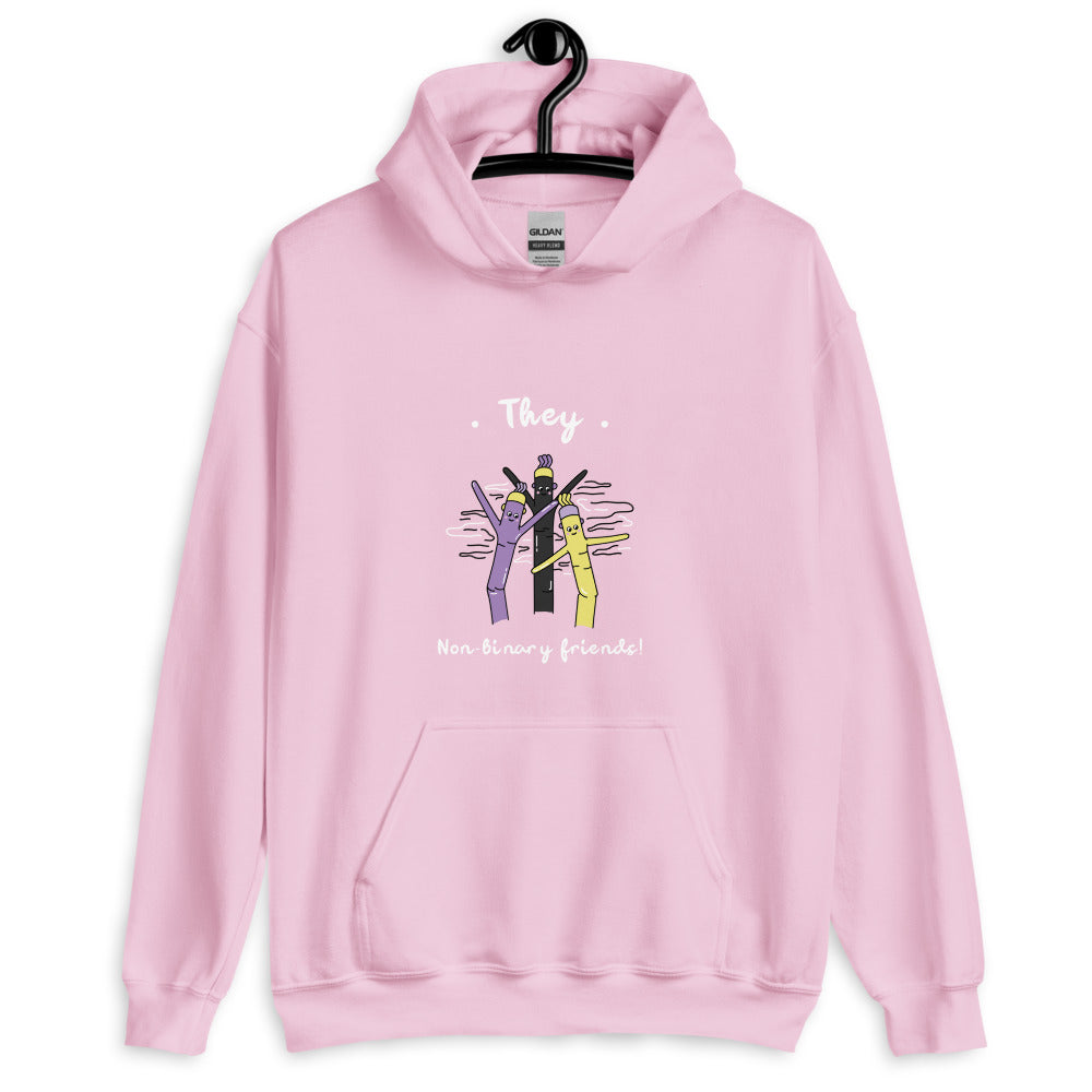 They Non-Binary Friends Unisex Hoodie