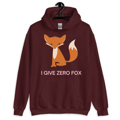 I Give Zero Fox Unisex Hoodie