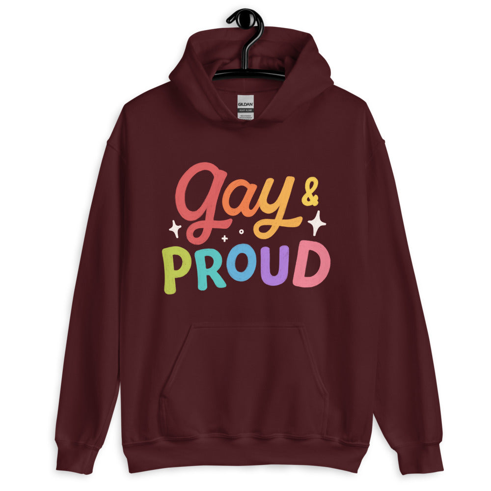 Gay & Proud Unisex Hoodie