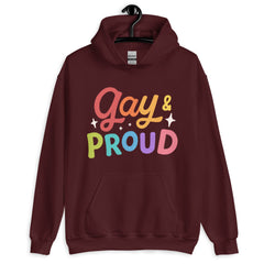 Gay & Proud Unisex Hoodie