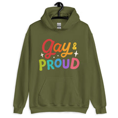 Gay & Proud Unisex Hoodie