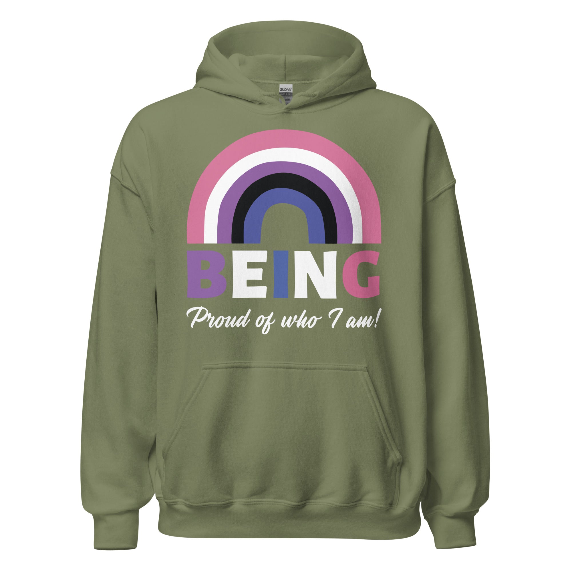 Being Proud Of Who I Am! Genderfluid Unisex Hoodie