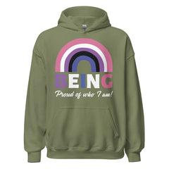 Being Proud Of Who I Am! Genderfluid Unisex Hoodie