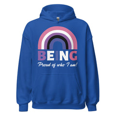 Being Proud Of Who I Am! Genderfluid Unisex Hoodie