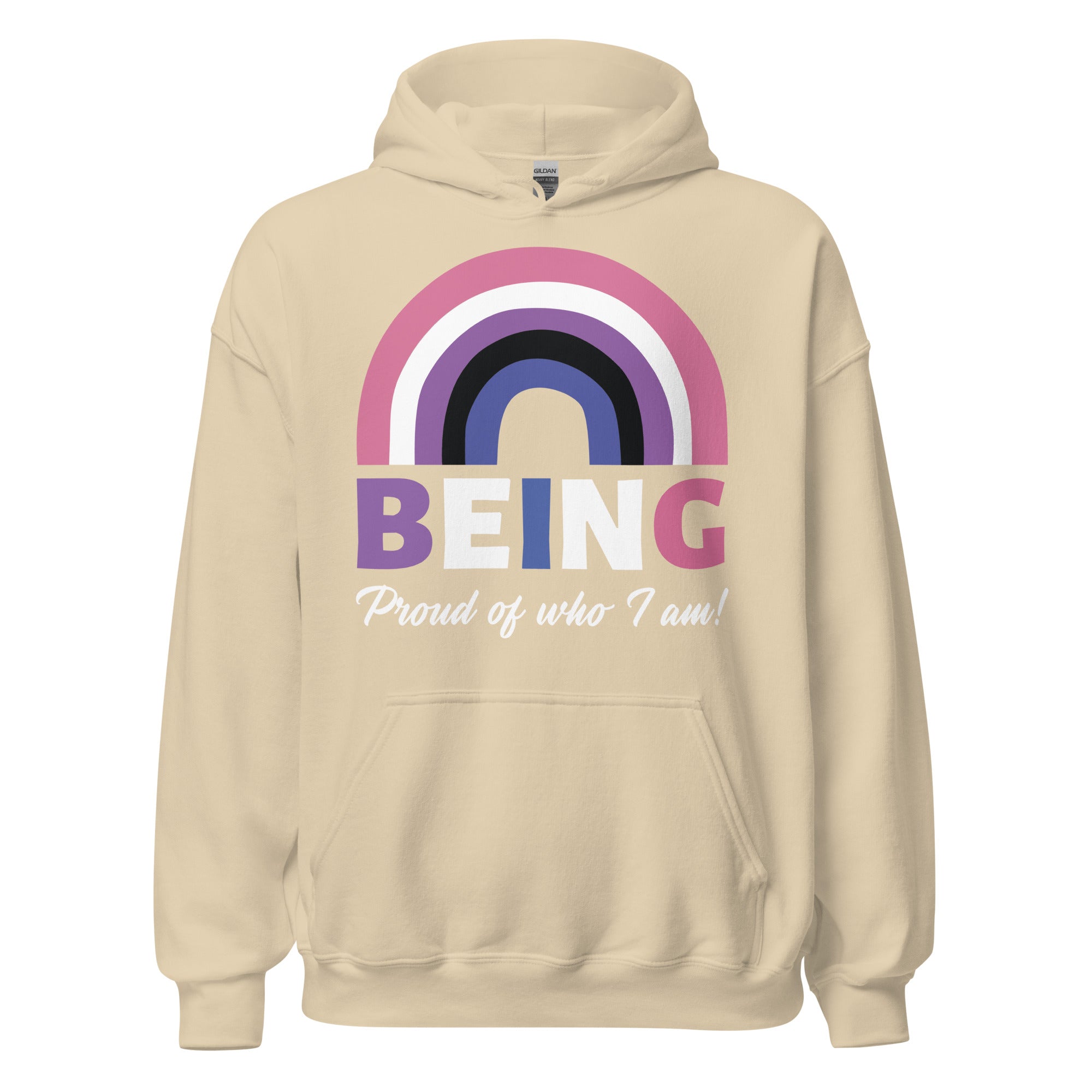 Being Proud Of Who I Am! Genderfluid Unisex Hoodie