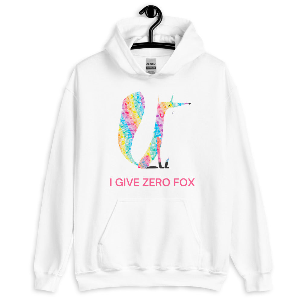 I Give Zero Fox Glitter Unisex Hoodie