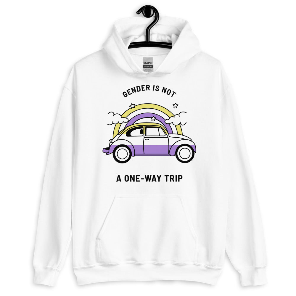Gender Is Not A One-way Trip Unisex Hoodie
