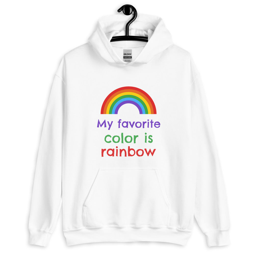 My Favorite Colour Is Rainbow Unisex Hoodie