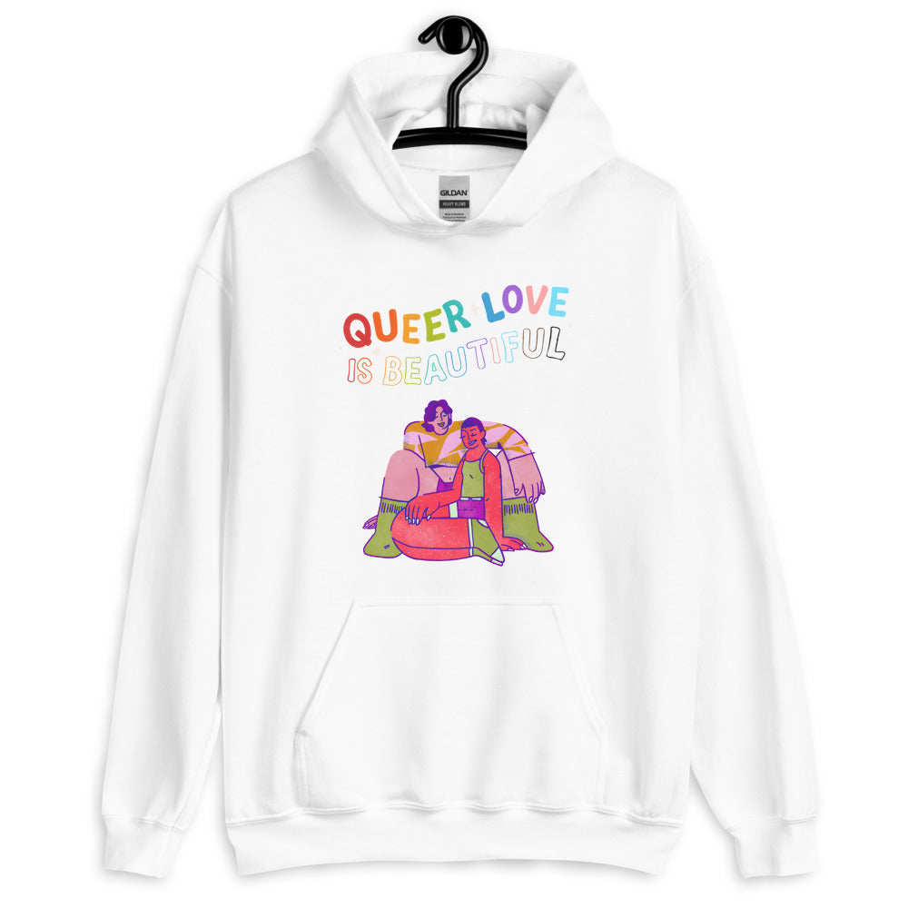 Queer Love Is Beautiful Unisex Hoodie