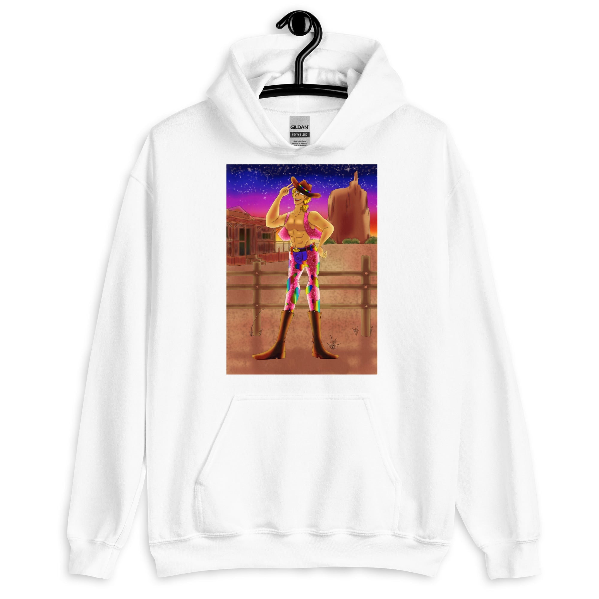Gay Cowboy at Sunset Unisex Hoodie