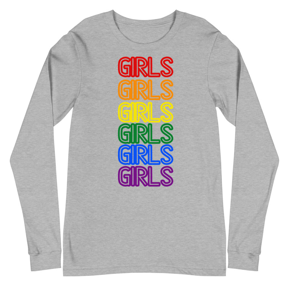 Girls Girls Girls Unisex Long Sleeve T-Shirt