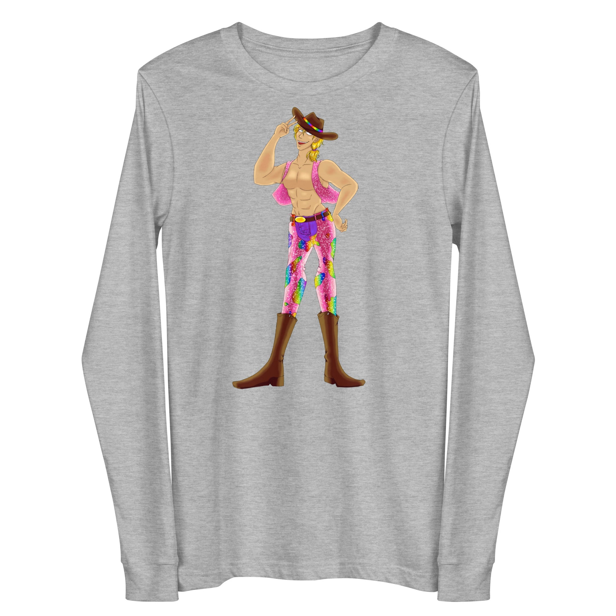 Gay Cowboy Unisex Long Sleeve Tee