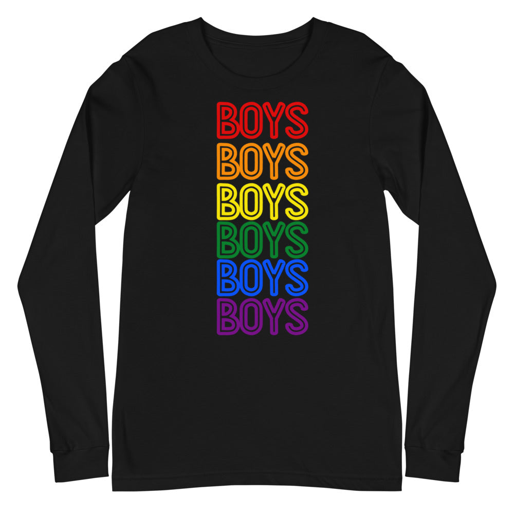 Boys Boys Boys Unisex Long Sleeve T-Shirt