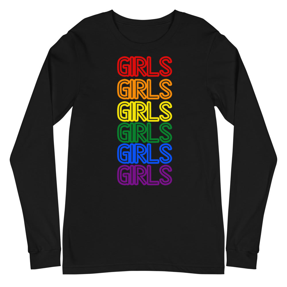 Girls Girls Girls Unisex Long Sleeve T-Shirt