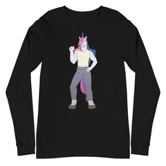 Bisexual Unicorn Unisex Long Sleeve T-Shirt