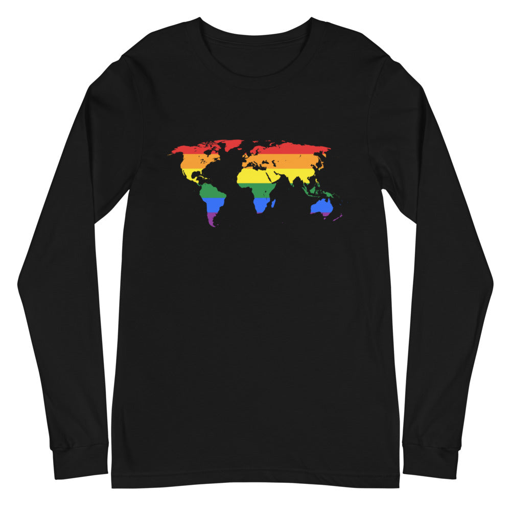 Gay Map Unisex Long Sleeve T-Shirt