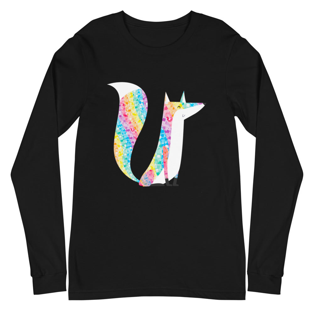 Glitter Fox  Unisex Long Sleeve T-Shirt