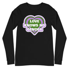 Love Knows No Gender Genderqueer Unisex Long Sleeve T-Shirt