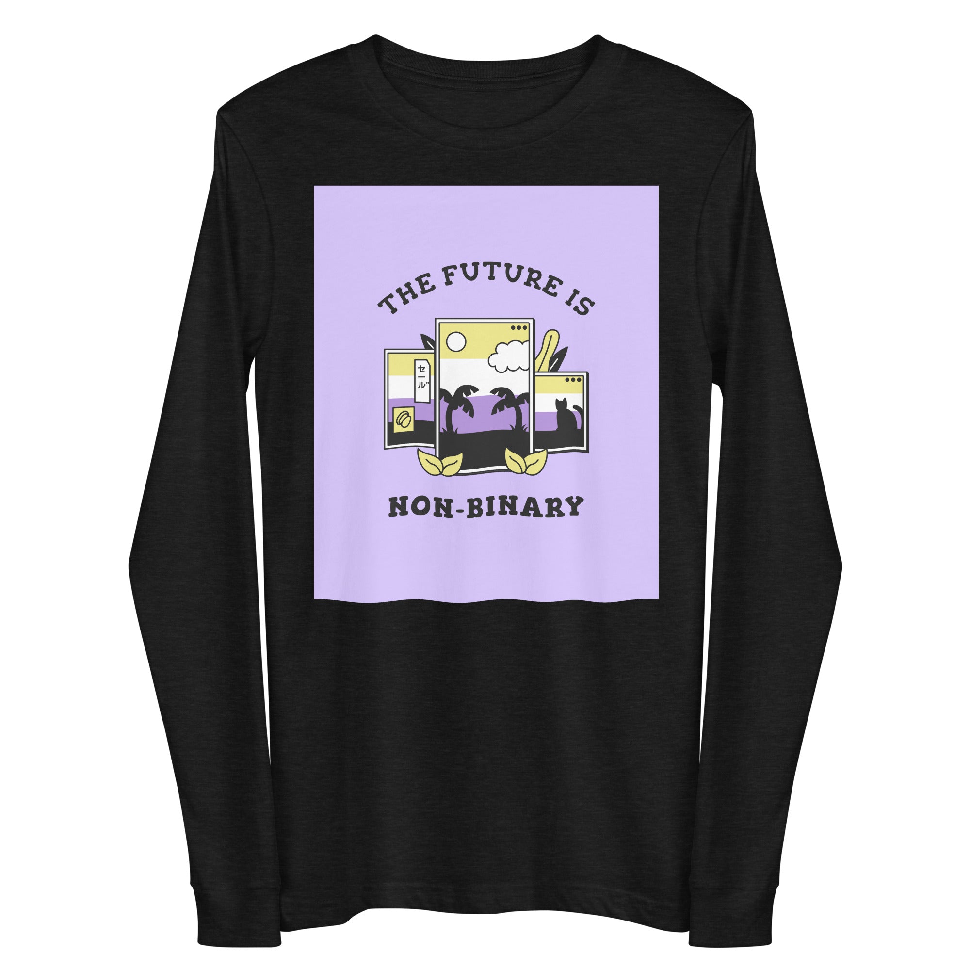 The Future Is Non-binary Unisex Long Sleeve Tee