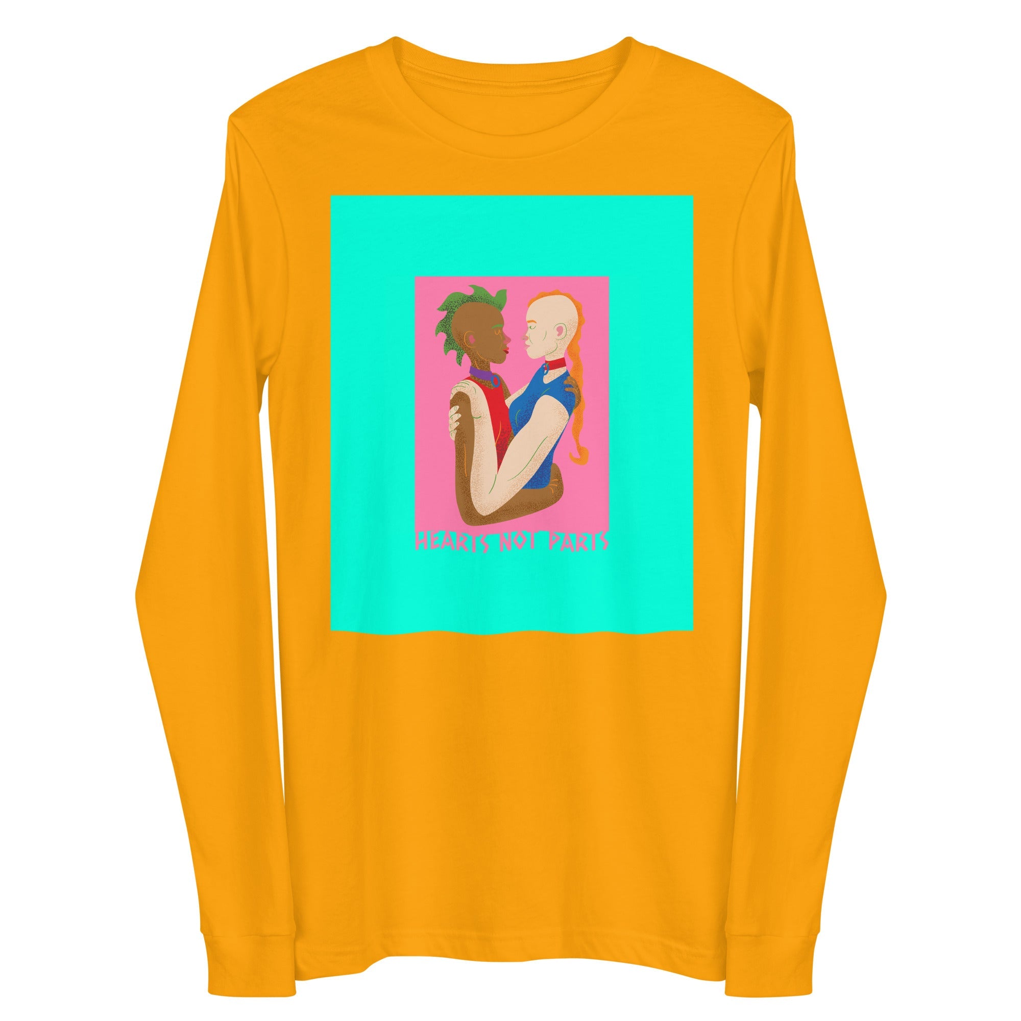 Hearts Not Parts Unisex Long Sleeve Tee