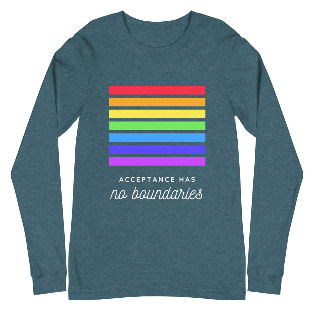Acceptance Has No Boundaries Unisex Long Sleeve T-Shirt