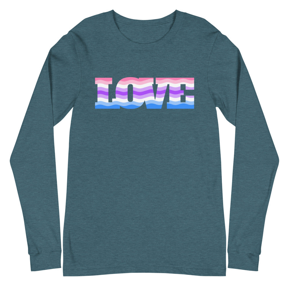 Alternative Genderfluid Love Unisex Long Sleeve T-Shirt