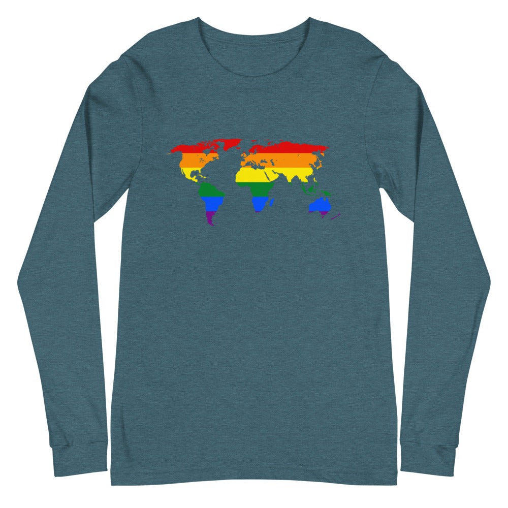 Gay Map Unisex Long Sleeve T-Shirt