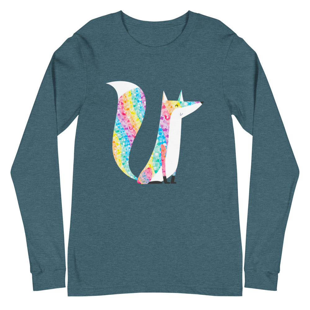 Glitter Fox  Unisex Long Sleeve T-Shirt