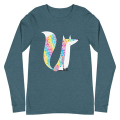 Glitter Fox  Unisex Long Sleeve T-Shirt