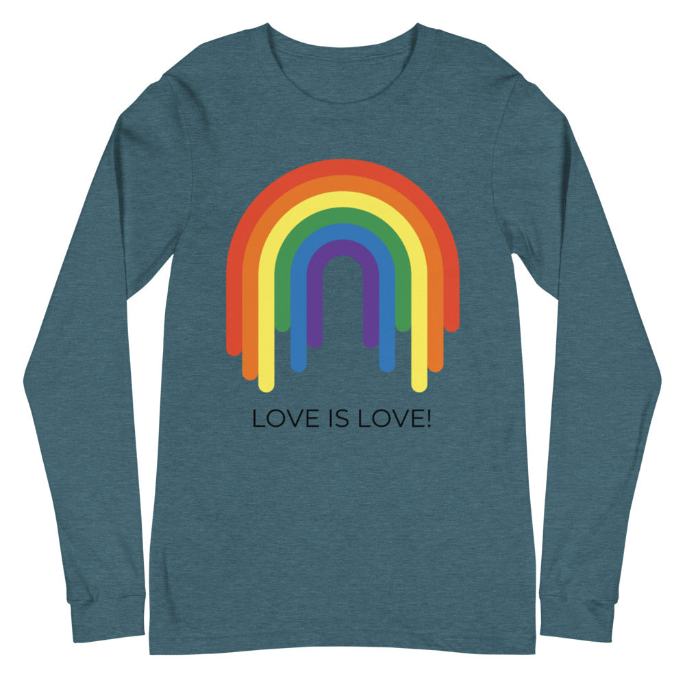 Love Is Love Rainbow Unisex Long Sleeve T-Shirt