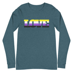 Non-Binary Love Unisex Long Sleeve T-Shirt