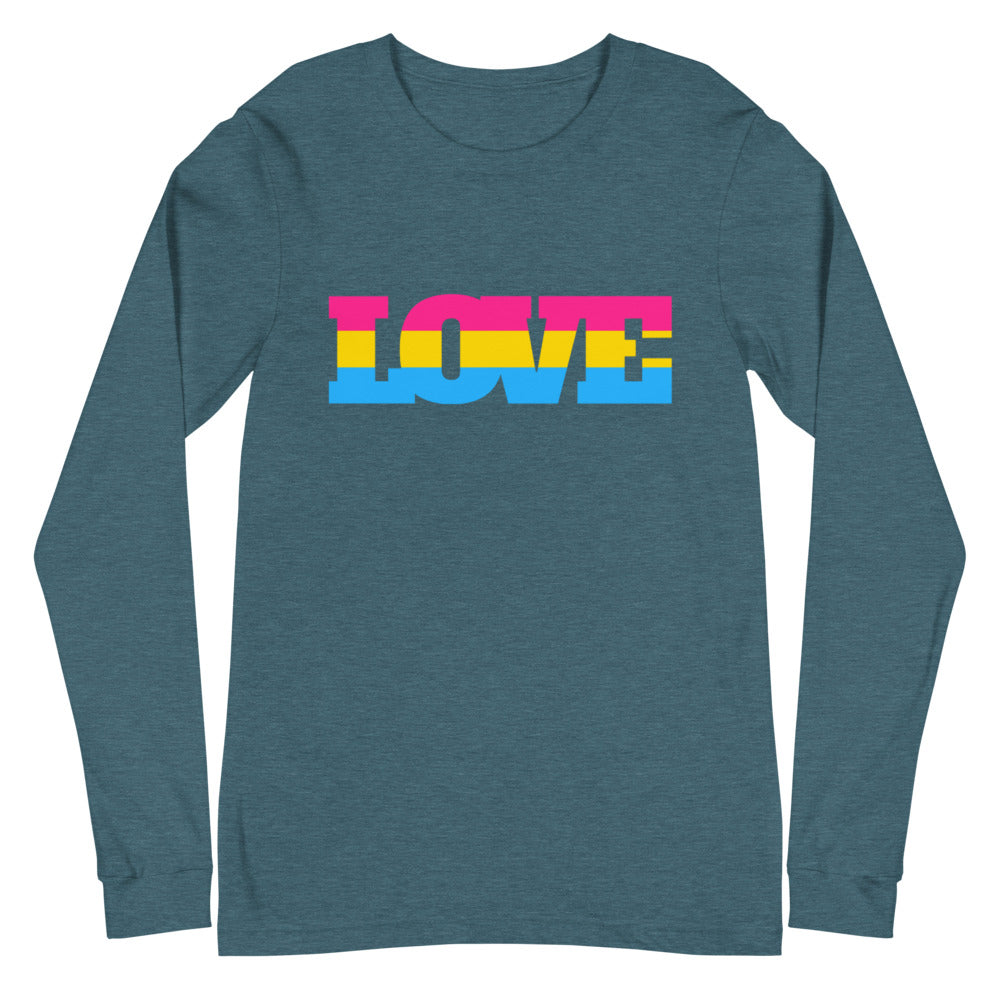 Pansexual Love Unisex Long Sleeve T-Shirt