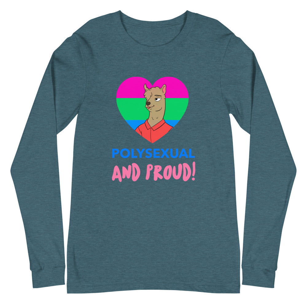 Polysexual And Proud Unisex Long Sleeve T-Shirt