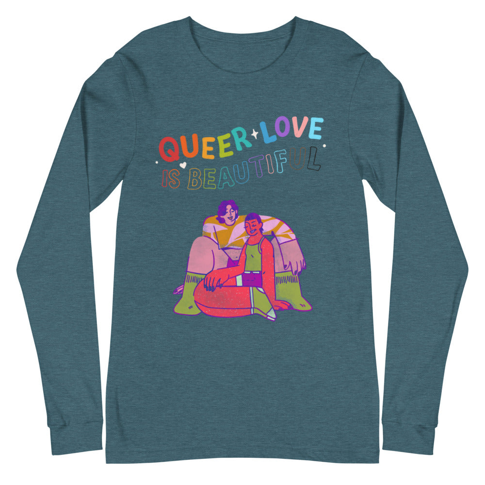 Queer Love Is Beautiful Unisex Long Sleeve T-Shirt